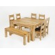 Linc 1.5M Square Solid Oak Dining Table